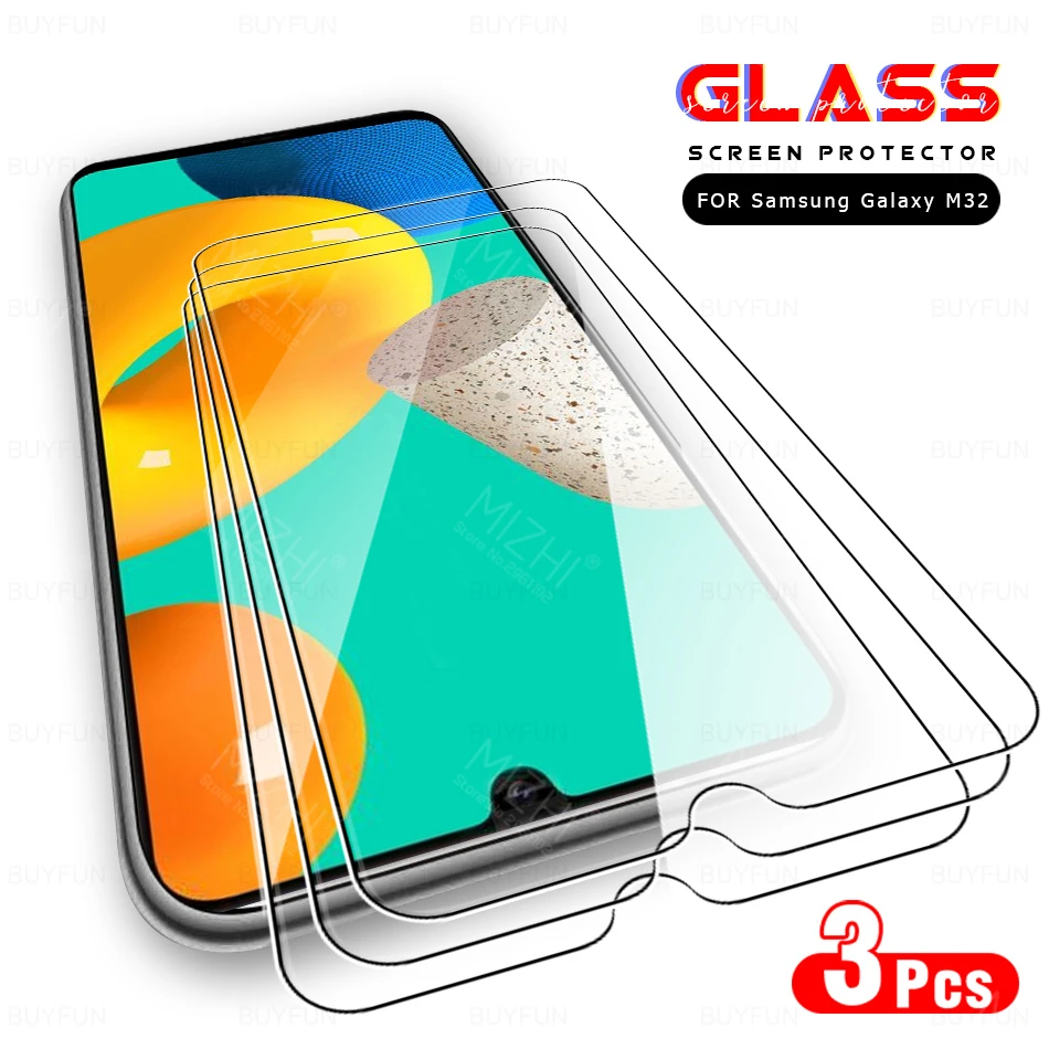 

3pcs glass for samsung m32 screen protector for samsung galaxy m32 m 32 32m SM-M325FV 6.4'' tempered glass safety films