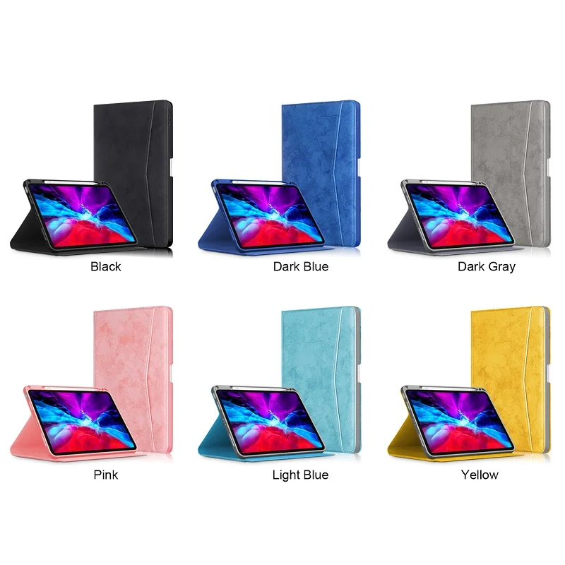 

Tablet Leather Funda for iPad Air 4 2020 10.9 inch Case With Pencil Holder TPU Back Cover For IPad Air 4