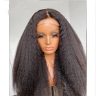 Синтетический кудрявый прямой парик на сетке спереди длинный Yaki прямой синтетический парик на сетке спереди для волос швейцарские женские волосы на сетке