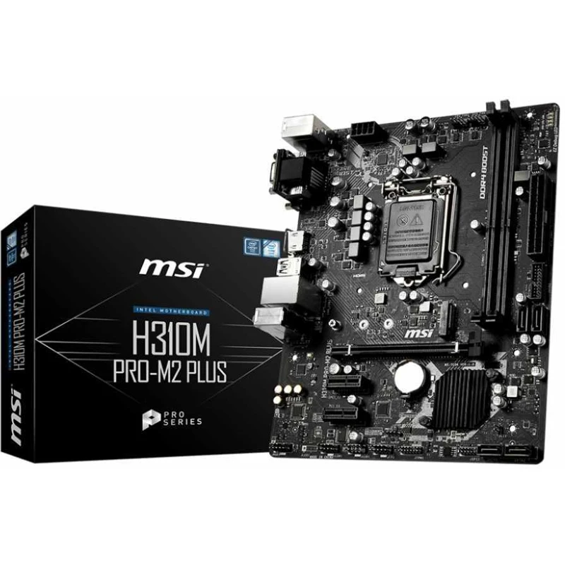 Материнская плата MSI H310M PRO-M2 PLUS LGA 1151v2 Intel H310 mATX Ret | Материнские платы