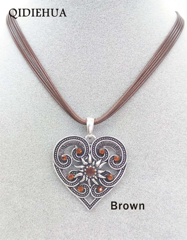 mx012 brown Модные подвески Edelweiss в немецком стиле для женщин, корейский стиль, подвеска с кристаллами, ювелирных изделий - Окраска металла: mx012 brown