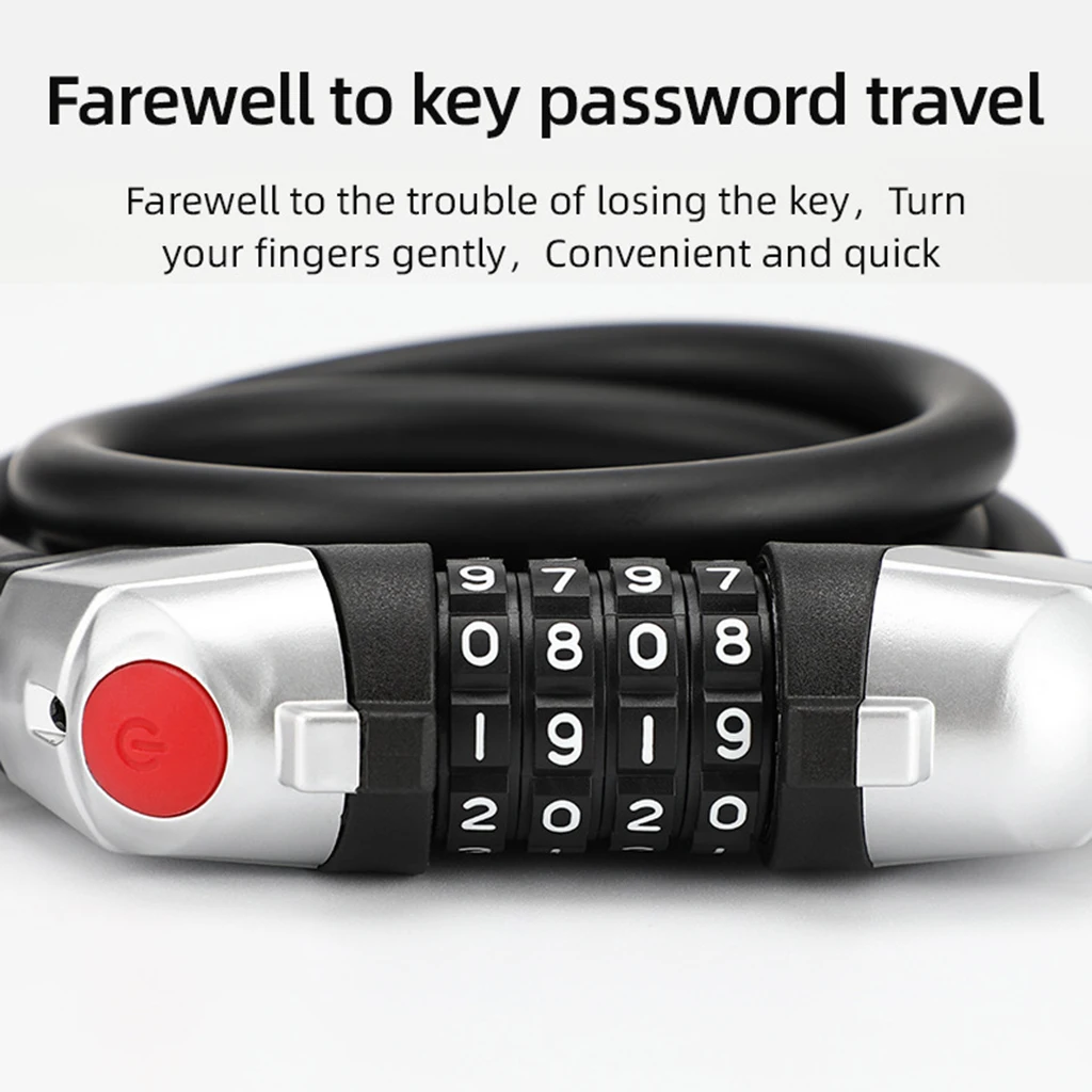 Велосипедный Замок трос хорошее качество велосипед безопасности Противоугонная