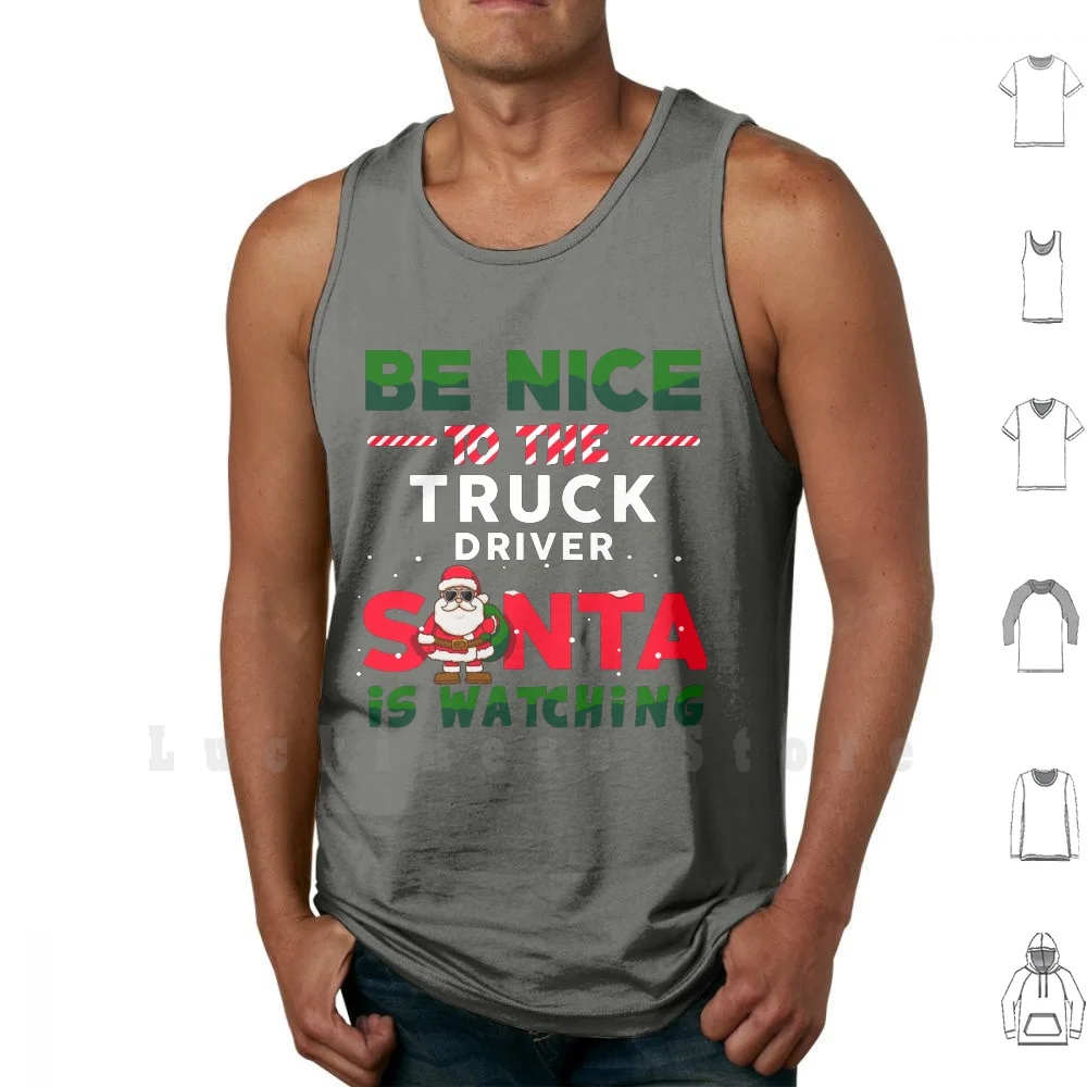 

Truck Driver Funny Christmas Shirt tank tops