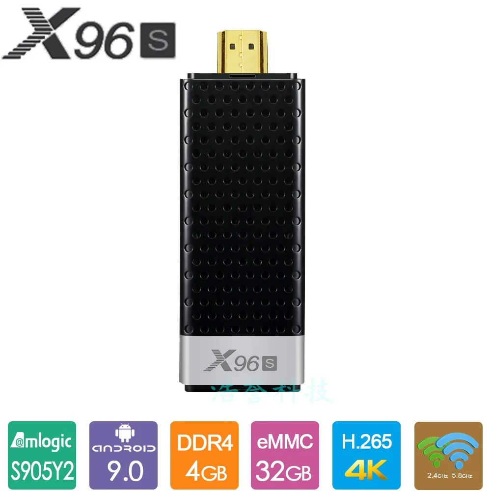 ТВ карта X96S Smart 4K Android 9 0 приставка Amlogic S905Y2 DDR3 4 ГБ 32 X96 мини ПК 5G WiFi Bluetooth 2 ключ