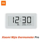 Беспроводные цифровые часы Xiaomi Mijia BT4.0, умные часы для помещения и улицы, гидрометр, термометр, ЖК-экран, измерение температуры