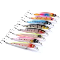 double hook swing bass floating fish tackle topwater bait fishing gear metal fishing lure accessories