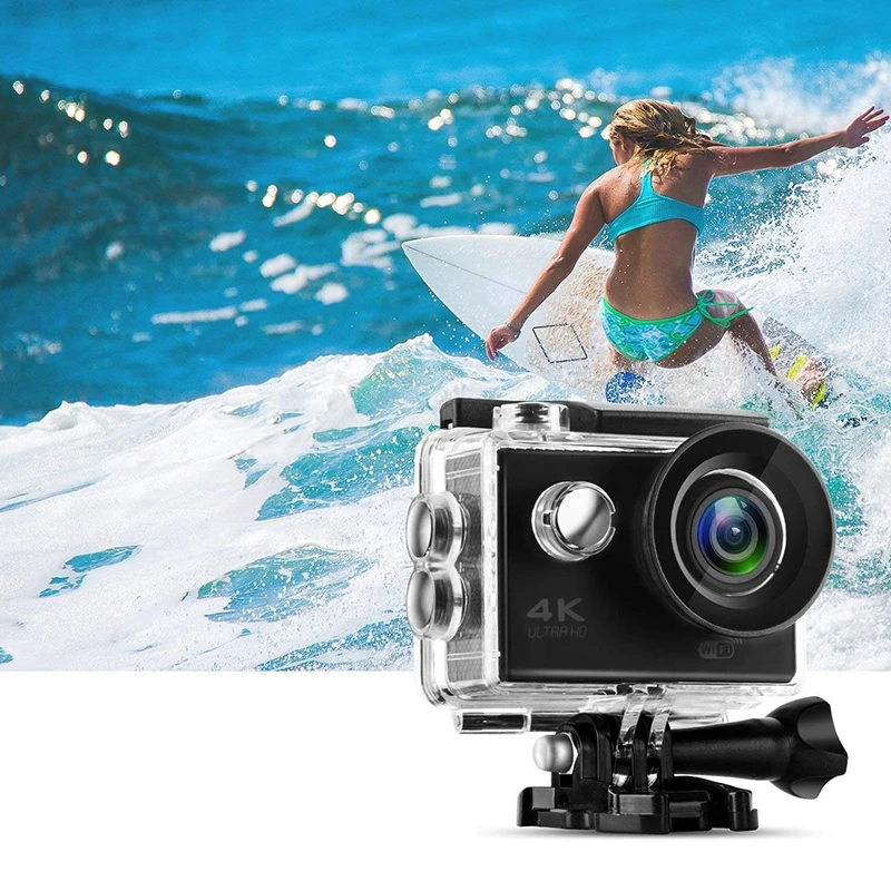 Продажа 4K Ультра HD экшн-Камера видеокамеры Wifi 8MP 2 дюймов Водонепроницаемый Спорт на открытом воздухе Камера S 1080P спортивная мини-видеокамера на Рег...