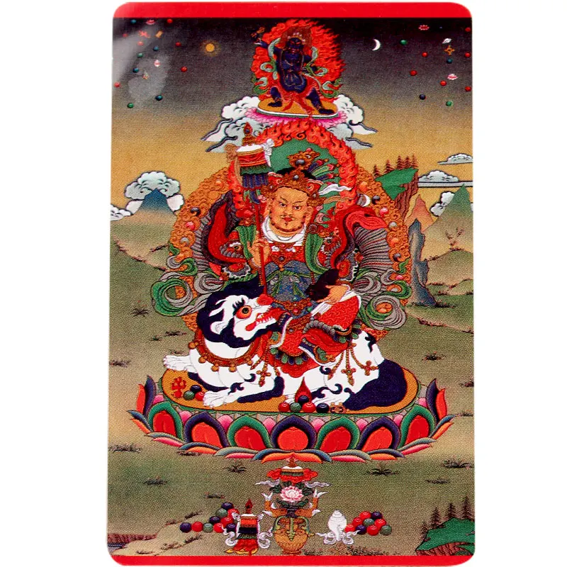 Тибетский буддизм король статуя Будды символ богатства амулет карта