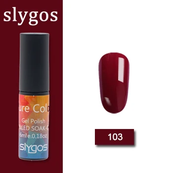 103 SLYGOS 6 мл УФ-гель для ногтей Топ УФ Led гель Осенняя Серия Тыква трава зеленый шоколад цвет Лак удаляющийся замачиванием гель лак - Цвет: 103