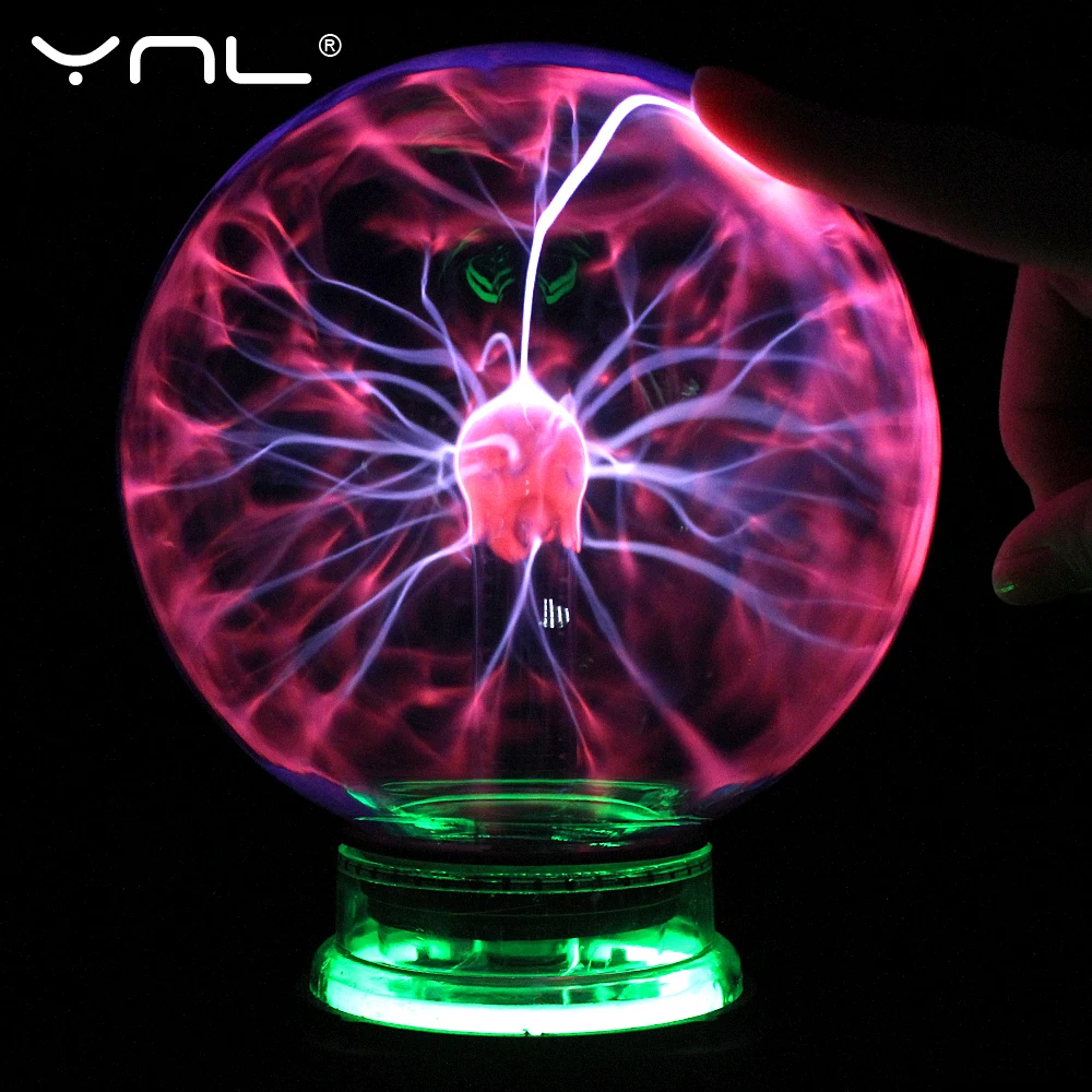 Новинка волшебный стеклянный плазменный шар лампа 4 5 6 дюймов ночник детский