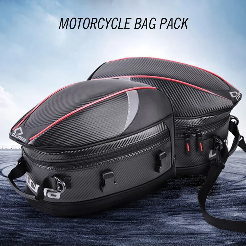 

Motorcycle Back seat bag saddle bags Motorbike Riders rear rain cover waterproof luggage baggage moto tail seat bags
