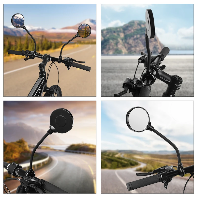 

Bike Mirror Accessories Wide Range Angle Mirror For Bicycle Handlebar Mirrors Rotate Cycle Rear View Mirror for Off Road,MTB