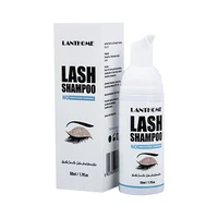 rich fine and stable foam strong moisturizing power 50ml professional eyelash shampoo 5pcs