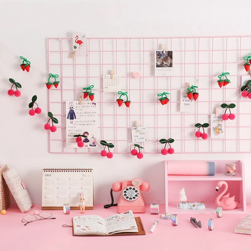 Висячая гирлянда Bayberry в виде клубники с фетровым шариком украшение на стену для