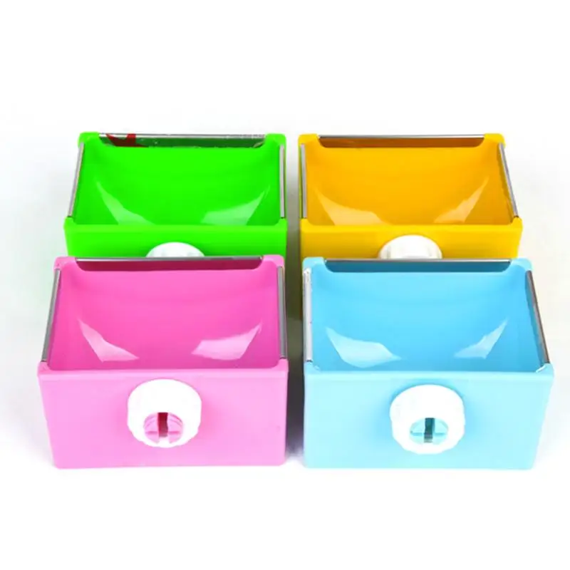 Кормушка держатель для миски хомяк кролик Еда диспенсер укрытие гнездо