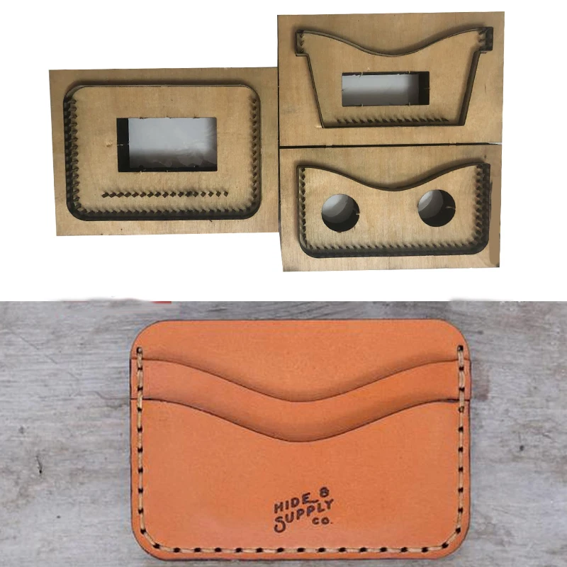 Японская стальная форма для лезвий сделай сам кожаный держатель карт Набор сумок