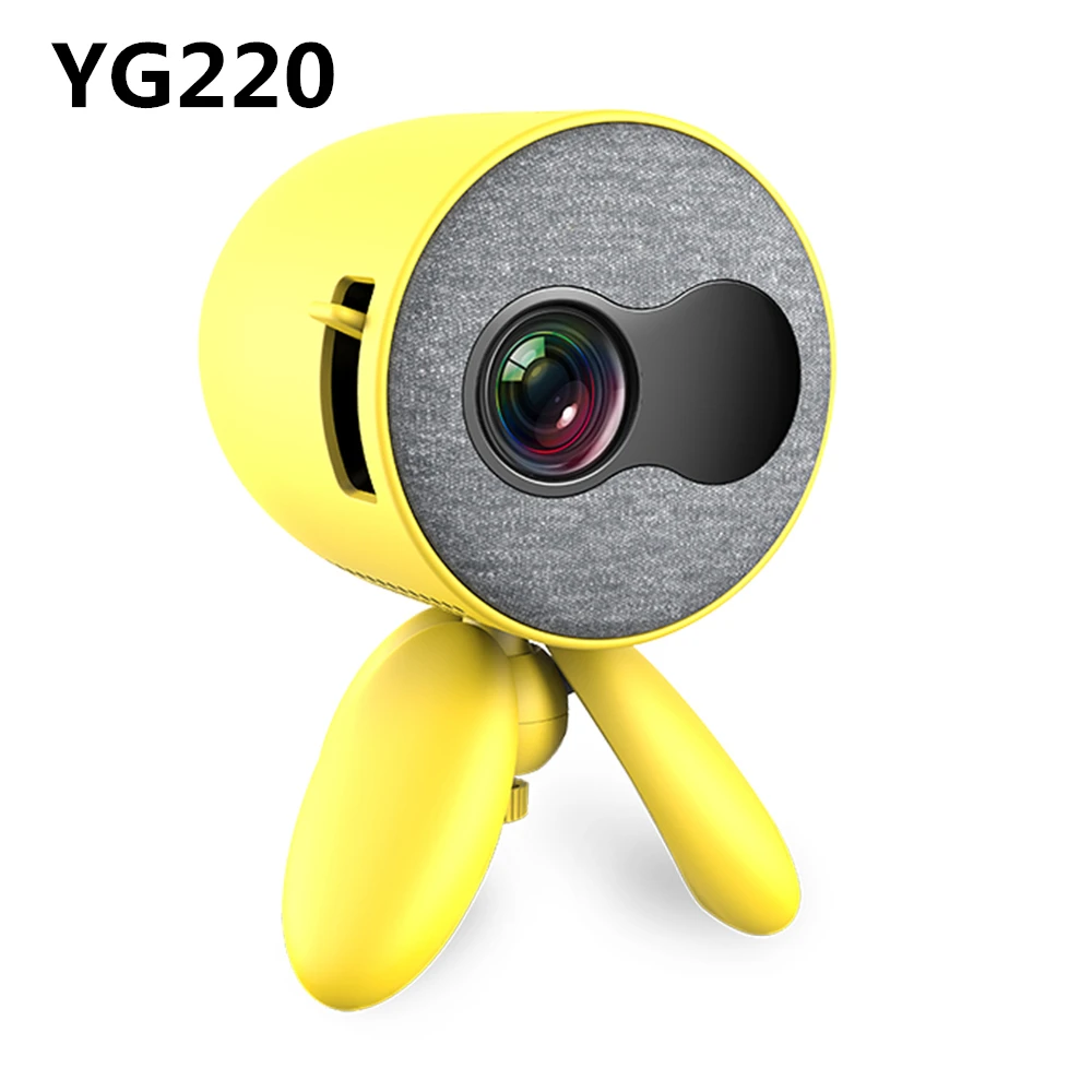 YG220 Мини проектор портативный карманный милый детский подарок Projetor Видео плеер USB