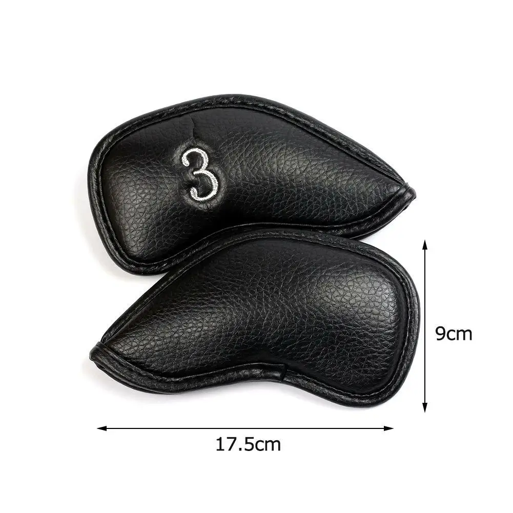 

Golf Club Iron Cover Headcover With Black Stitch Golf Head Iron Iron Headovers Club 12 Covers Wedges Covers Pcs/set Golf W0O9