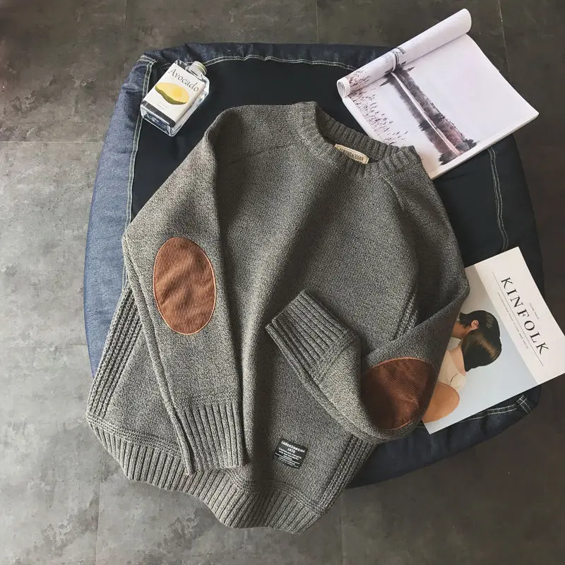 

New style thickened sweater personalized versatile t-shirt men's large sweater