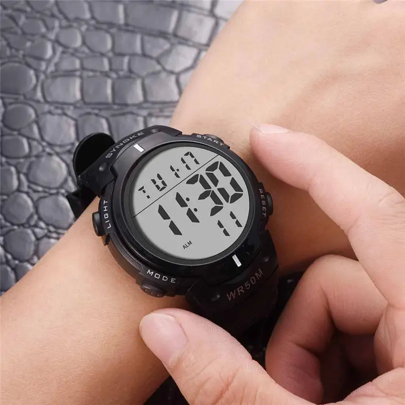 

SYNOKE Electronic Men's Sport Watches Waterproof Outdoor Sports Multi Function Trend Screen Fashion Casual Men's Watch 3Y26