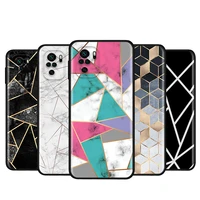 marble geometric for xiaomi redmi note 10s 10 9 9s 9t 8t 8 7 6 5 pro max 5a 4x 4 5g soft silicone phone case