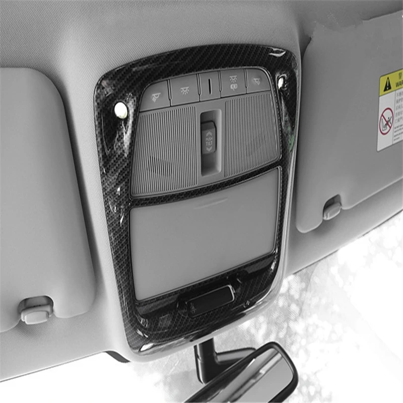 

WELKINRY Автомобильная крышка для Renault Koleos 2016 2017 2018 Samsung QM6 узор из углеродного волокна передняя крыша потолочная лампа для чтения с отделкой