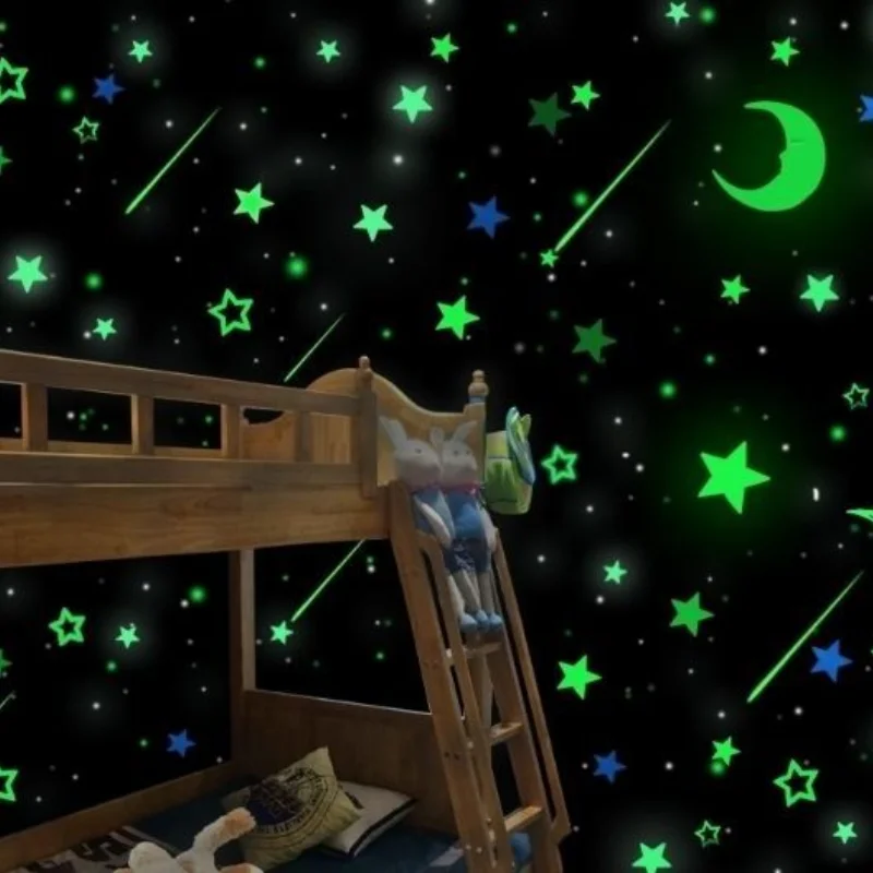 

Refrigerator Paste Large Night Light Moon Star Wall Paste home wall paste night light paste fluorescent paste