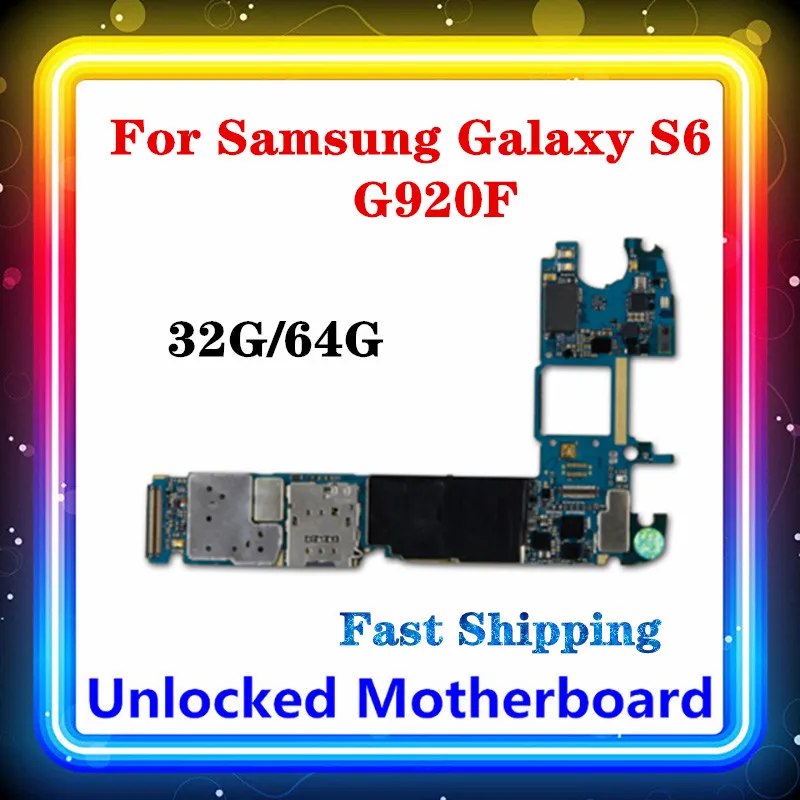 Материнская плата для Samsung Galaxy S6 G920F оригинальная материнская Clean Logic система Android