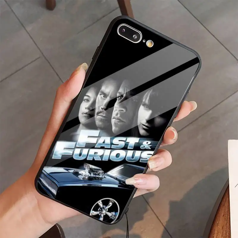 

Fast And Furious Moive 7 high quality Phone Case shell Tempered glass For iphone 5C 6 6S 7 8 plus X XS XR 11 PRO MAX