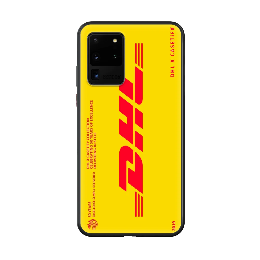 

Hot luxury Dhl Express Phone Case cover hull For SamSung Galaxy S 5 6 7 8 9 10 20 Edge Plus E Lite Ultra black back 3D Etui