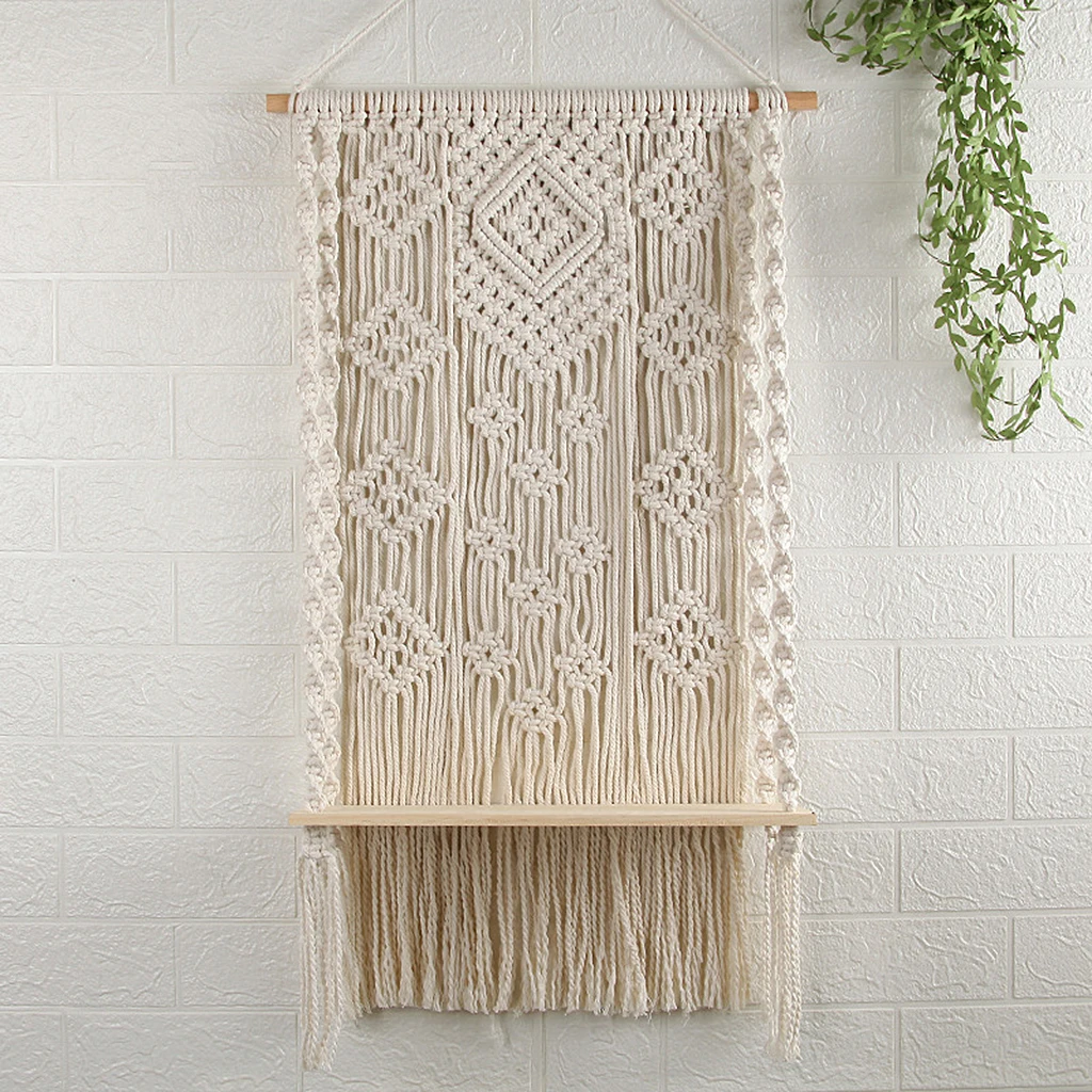 

Wall ing Shelf Bohemian Bedroom Tapestry Decoration Books Organizer