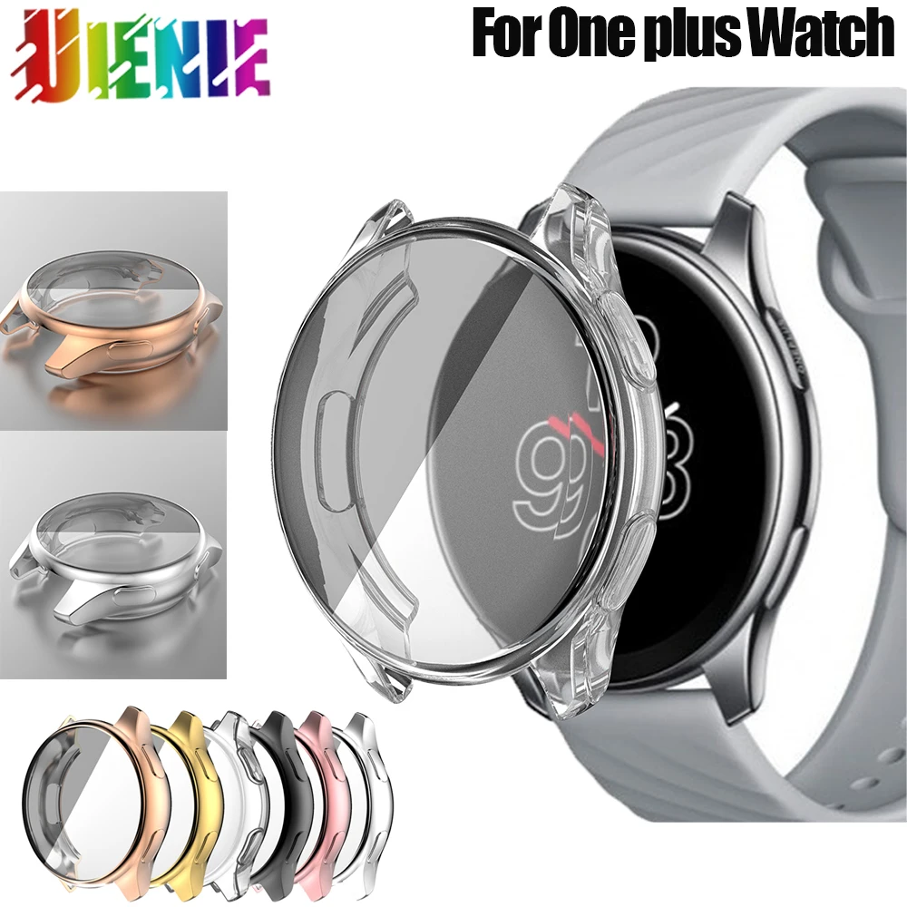 2021 Мягкий защитный чехол из ТПУ для Oneplus Watch с полной защитой экрана чехол-бампер