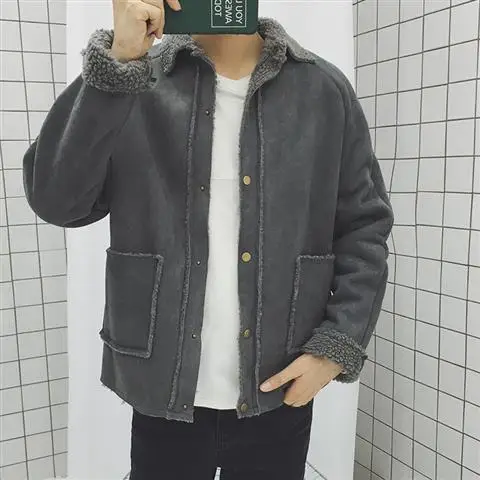 Новая зимняя мужская теплая куртка карго с флисовой подкладкой пальто для мужчин