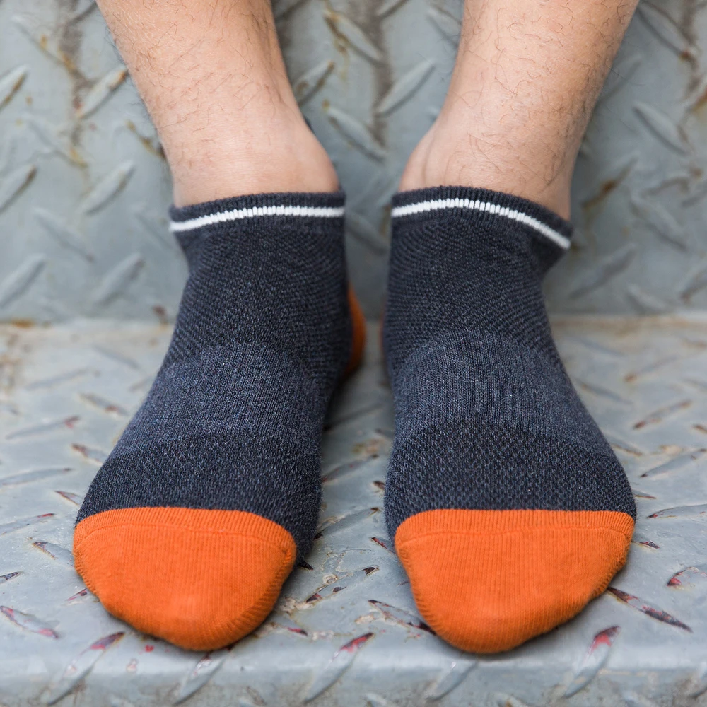 Цветные носки по щиколотку мужские модные спортивные хлопковые с рисунками 1