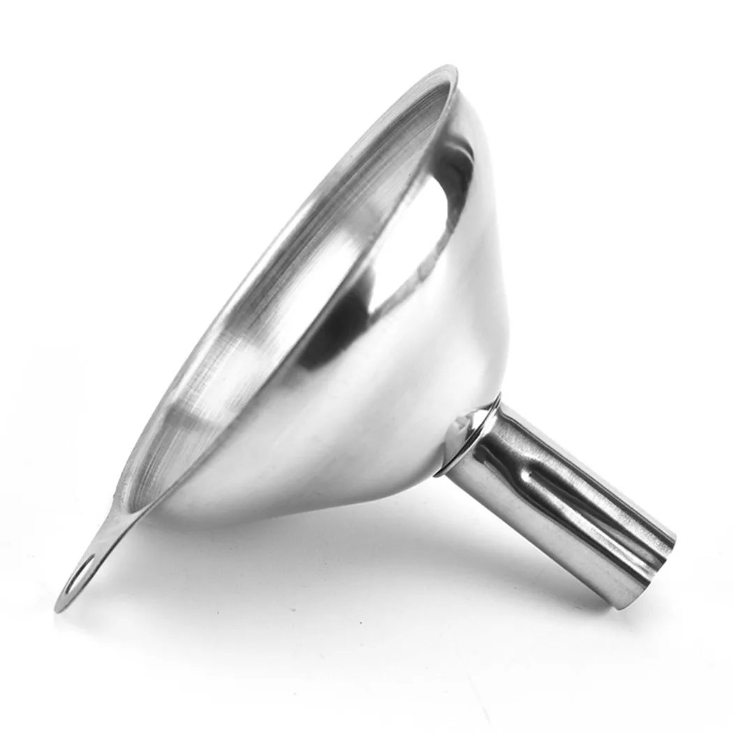

3Pcs Mouth Liquid Funne For Jars Stainless Steel Canning Funnels Flask Filter For Oil Wine Water Spices Kitchen Tools Gadgets