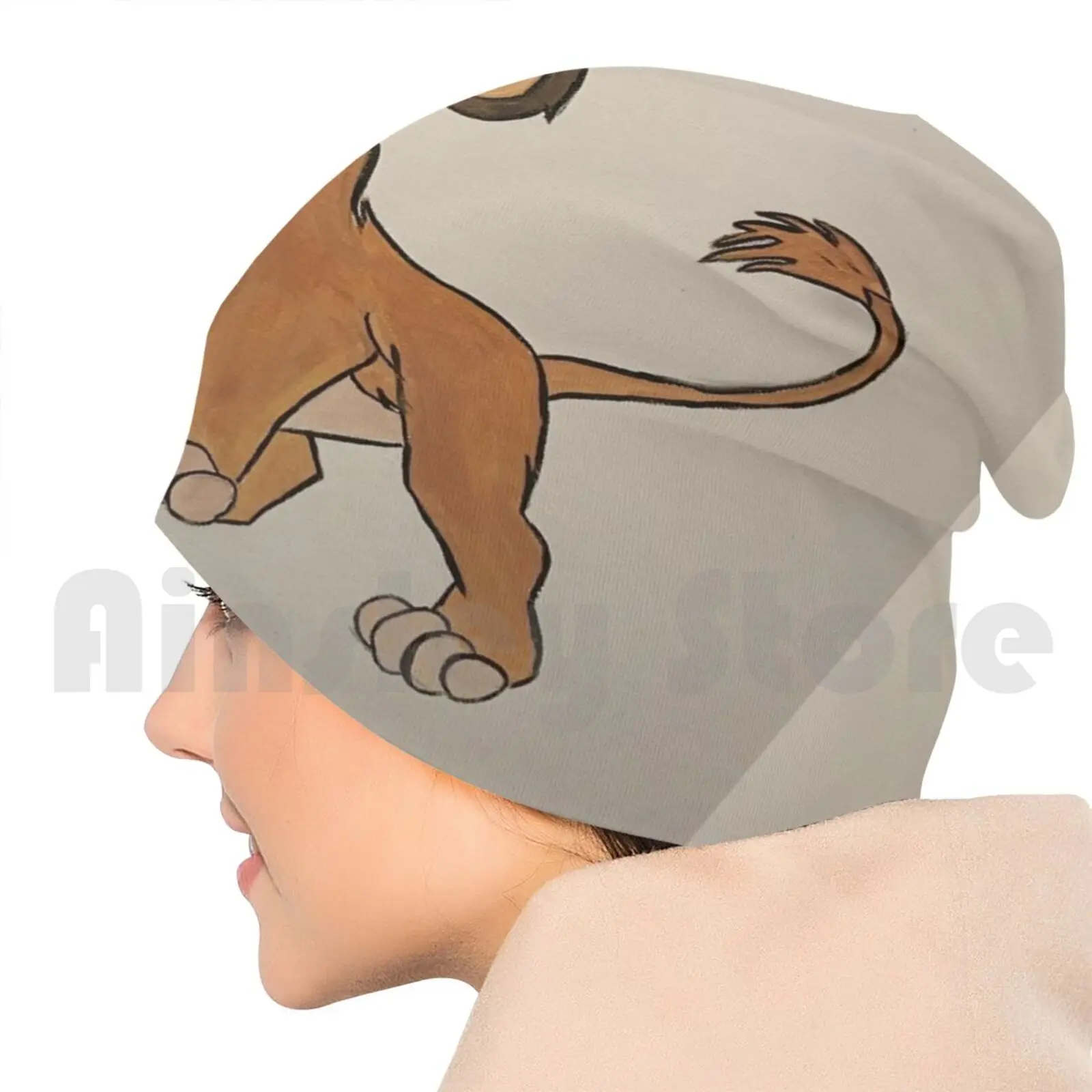 Шапка-бини Simba вязаная шапка в стиле хип-хоп | Аксессуары для одежды