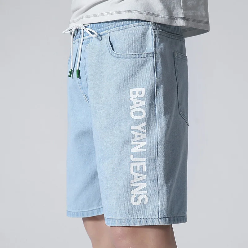 Шорты мужские спортивные из денима хлопковые джоггеры штаны летняя одежда 5XL |