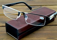 titanium alloy men luxury with pu box officer gentleman only reading glasses 0 75 1 1 25 1 5 1 75 2 2 5 2 75 to 4