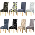 Чехол на стул из эластичной спандексовой ткани, чехол большого размера для стульев на Рождество, банкет, столовые стулья, офисные, кухонные, свадебные стулья, XL