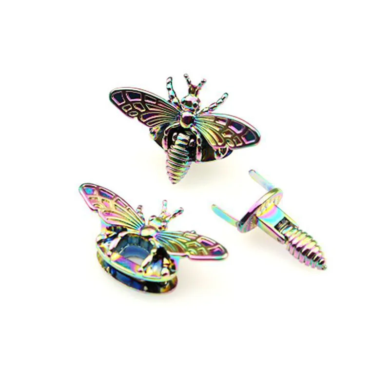 

1pcs Metal Colorful Bee Shape Turn Lock Fashion Clasp Clip Hardware for Bag Handbag Luggage Hardware Leather Craft Accessories