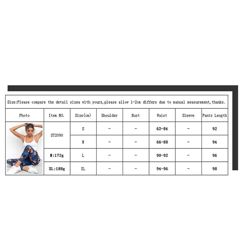 

Plants Printed Stitching Tight Sports Fitness Yoga Long Pants Women's Tights Running Leggings Sports Pants