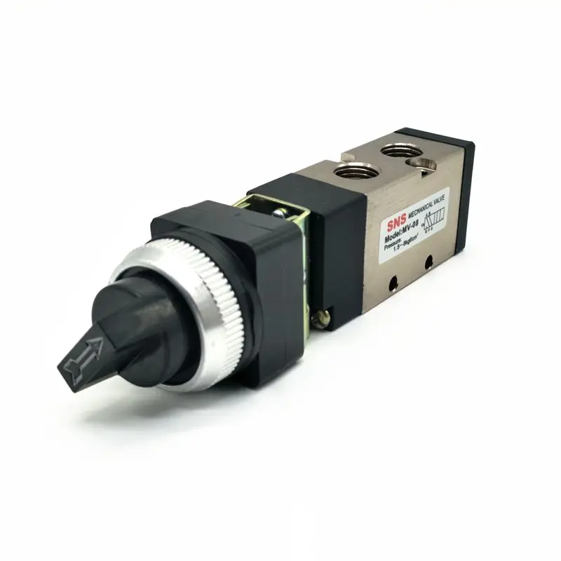 

Механический клапан SNS Φ g1/4 ''5/2 порт нормально закрытый Поворотный Тип клапана