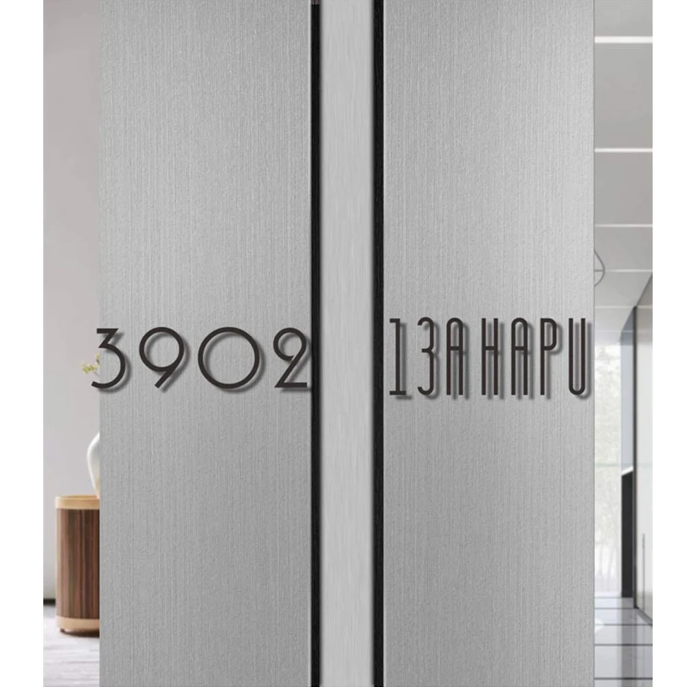 Самоклеящийся большой современный дверной номер 4 дюйма 100 мм для наружного дома
