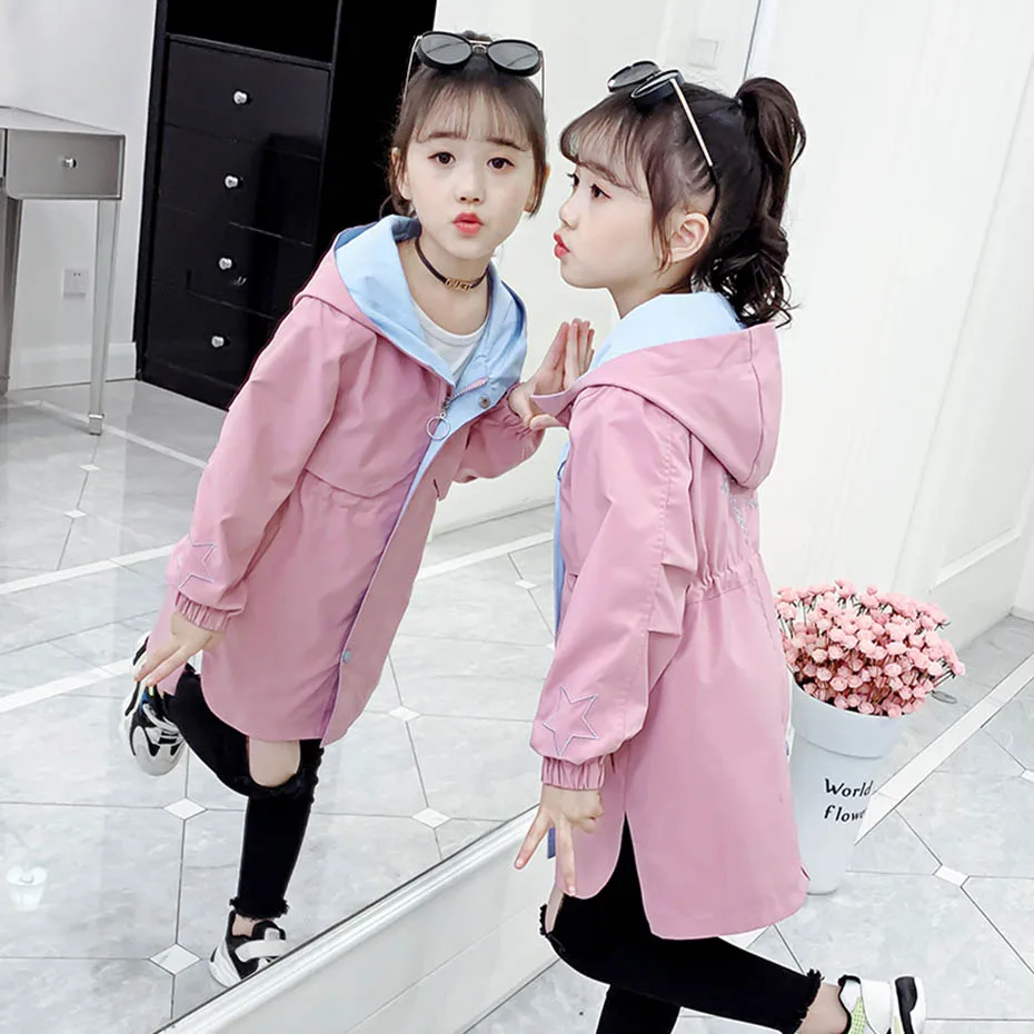 Куртка с капюшоном для девочек на возраст 6-14 лет | Детская одежда и обувь