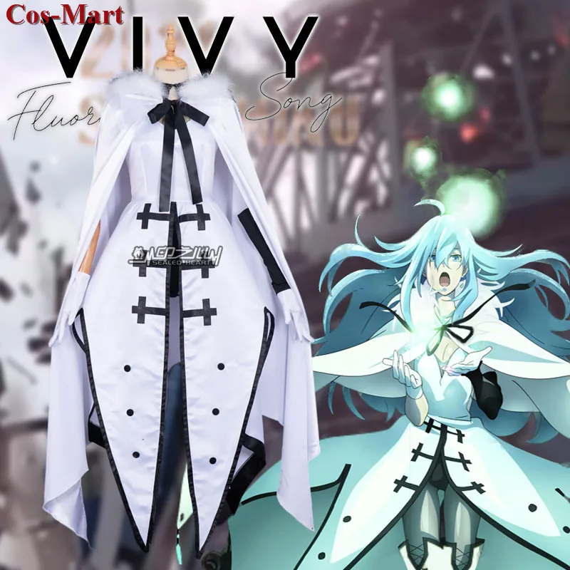 

Anime Vivy Fluorite Eye's Song Cosplay Costume White SJ Uniforms Full Set Female Activity Party Role Play Clothing XS-XL
