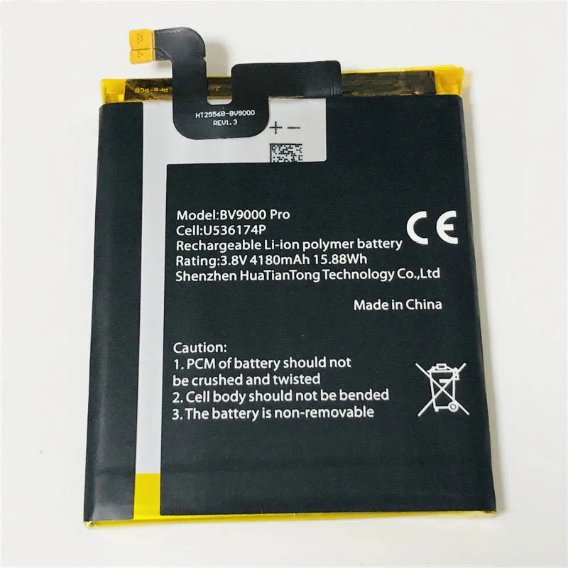 3 8 V 4180mAh U536174P для Blackview BV9000 BV9000Pro аккумулятор Batterie Bateria Batteria batterij