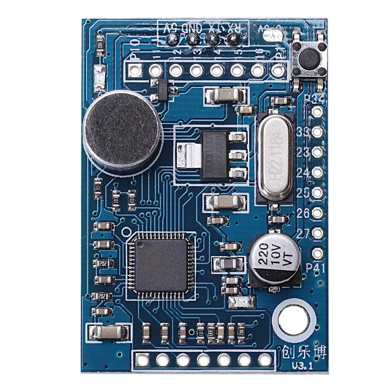 Горячая 3C-Speech распознавание голосовой модуль доска Vrm Ld3320 Asr 5V Мощность 43X29 7 мм |