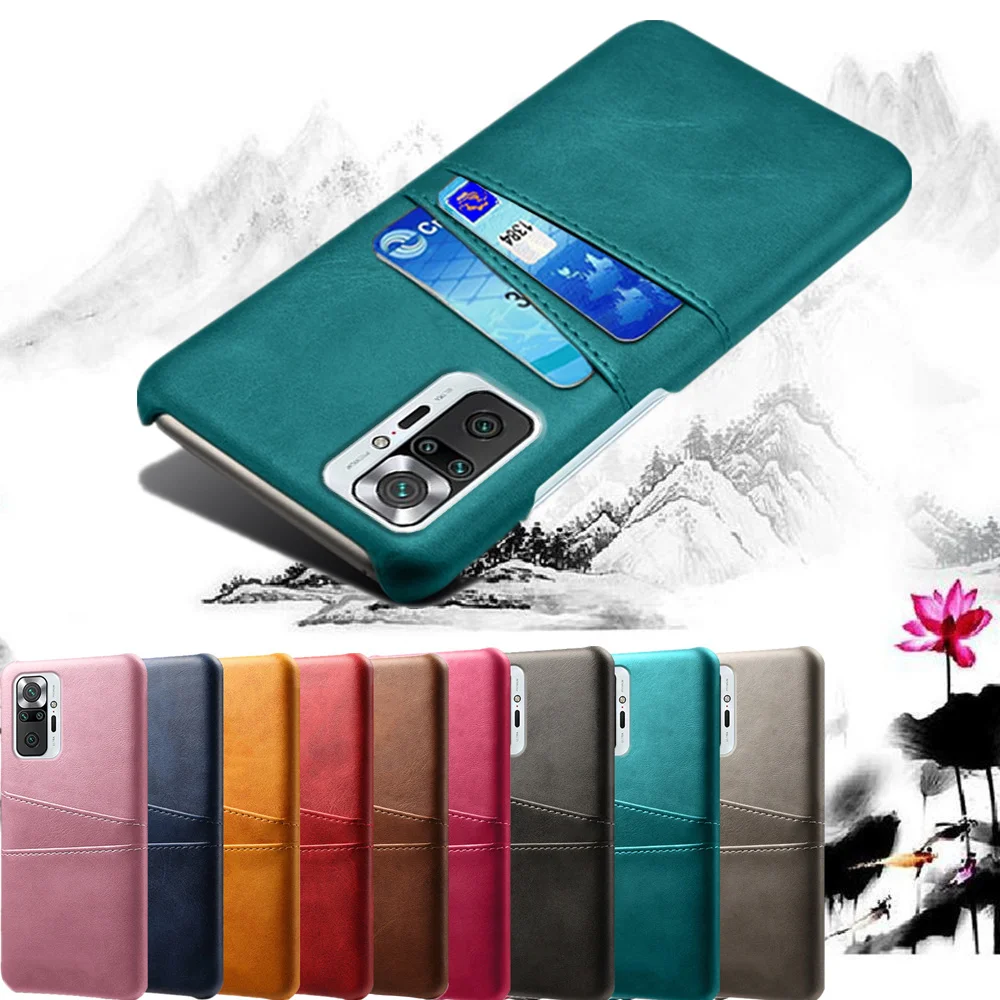 

Retro PU Leather Card Slots Case For Xiaomi Redmi Note 10 Pro 9 9s 9T Mi 10T 11 Lite 11T Poco F3 M3 Pro 5G X3 GT NFC Cover Coque
