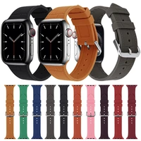 for apple watch band 44mm 40mm 45mm 41mm 38mm 42mm 44 42 38 40 45 mm watchband bracelet iwatch serie 3 4 5 6 se 7 silicone strap