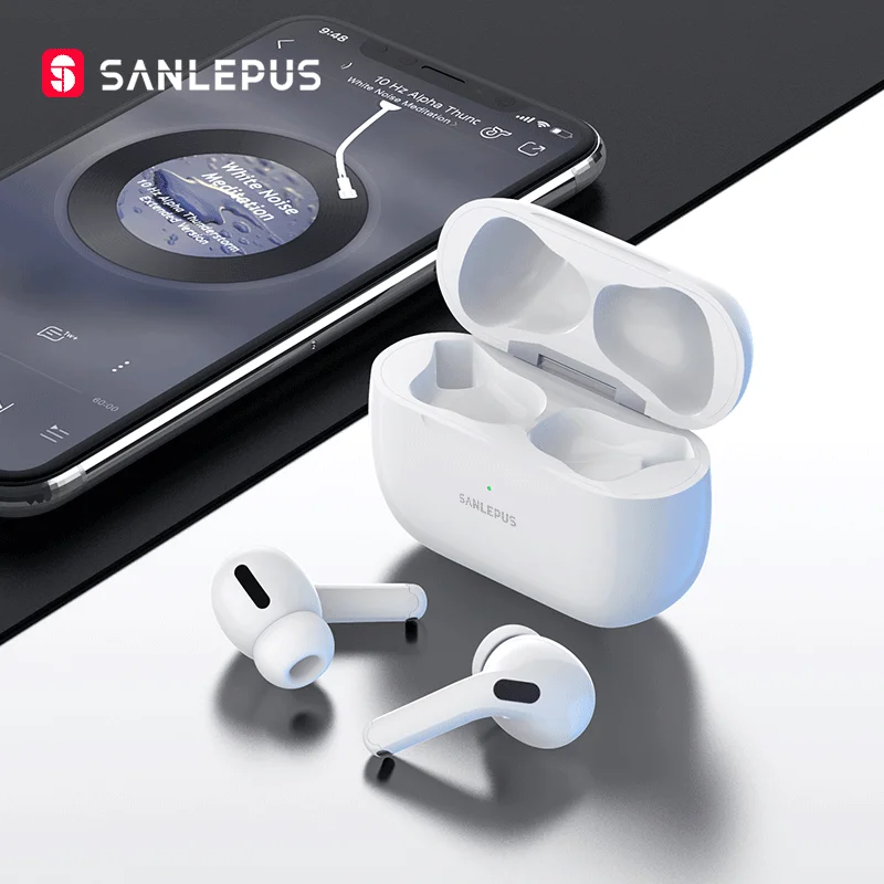 

SANLEPUS Earbuds Pro NEW Wireless Headphones TWS In-Ear Bluetooth Earphones 9D Stereo Headset For Android iPhone Xiaomi Huawei